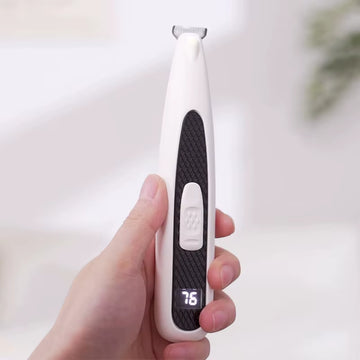 Professional Dog Cat Paw Trimmer Pet Ear Face Hair Grooming Shaver Foot Clipper Haircut Machine with LED Light