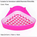 Hamster Pet Cat Rabbit Corner Toilet Litter Trays Clean Indoor Pets Litter Training Tray for Small Animals