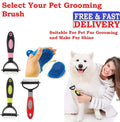 Pet Grooming Hair Removing Brush Comb Dog Cat Undercoat Brush Comb Rake Tool UK