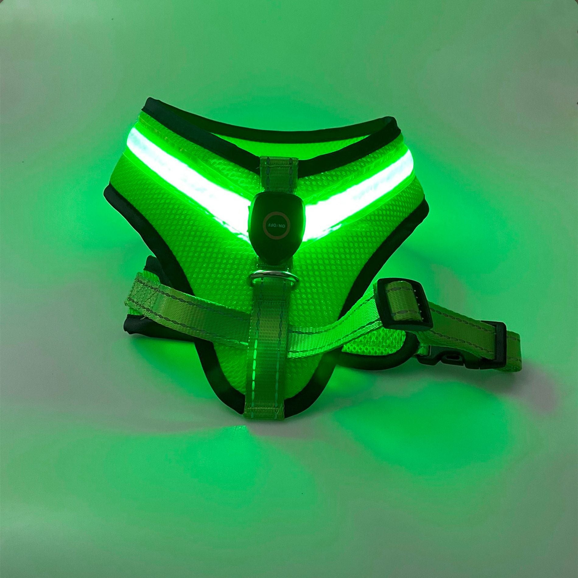 LED Luminous Dog Harness Led USB Charging Dog Chest Strap Vest Pet Safety Reflective Harness Pet Vest for Puppy Large Dog Pet Products
