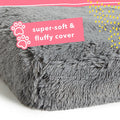 Furry Friends Super Fluffy Grey Pet Bed