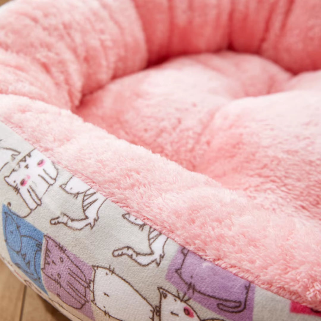 Kennel Warm Cat Kennel Thickened Oval Pet Kennel Dog Bed Dog Mat Pet Bed Pet Supplies