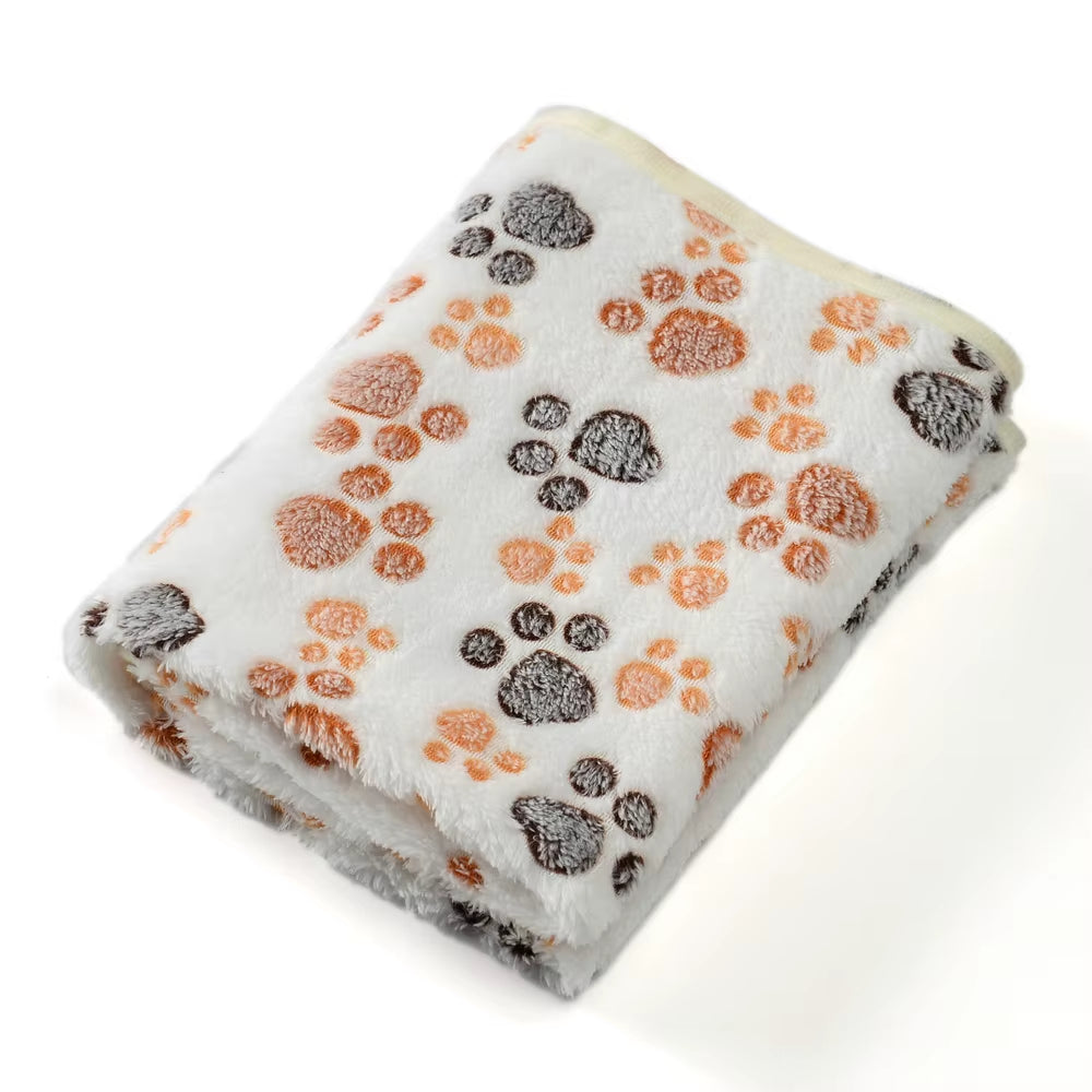 Soft Fluffy Cat Sleeping Blanket for Small Dogs Cats Mat Plush Thin Pet Cover Blanket Travel Comfortable Bed Mats Pet Supplies