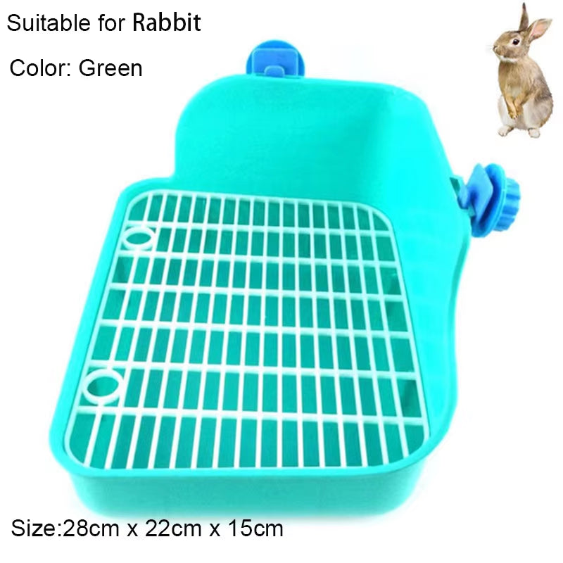Hamster Pet Cat Rabbit Corner Toilet Litter Trays Clean Indoor Pets Litter Training Tray for Small Animals