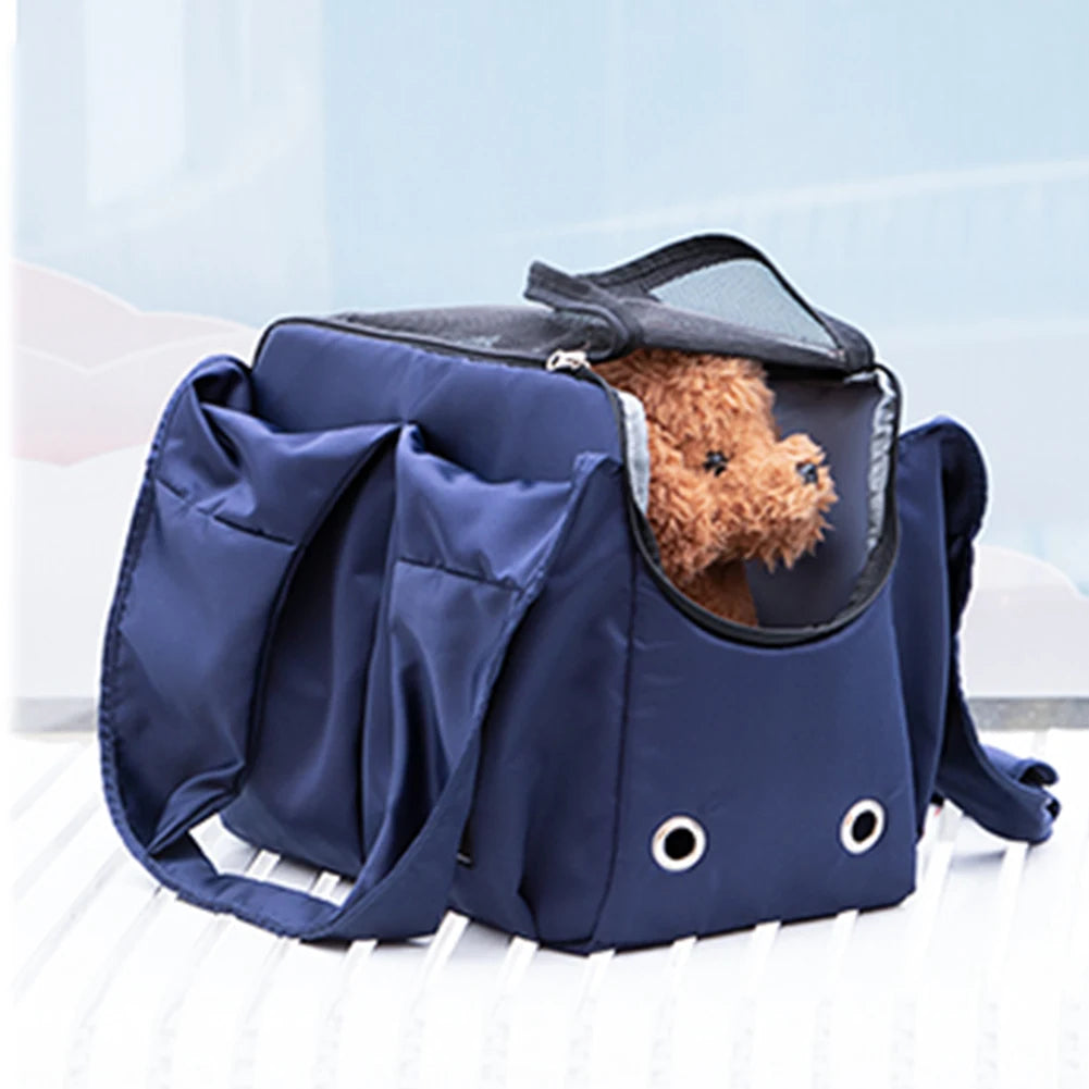 Pet Bag Portable Dog Cat Carrier Bag Pet Puppy Travel Bags Breathable Mesh Small Dog Cat Carrier Outgoing Pets Handbag