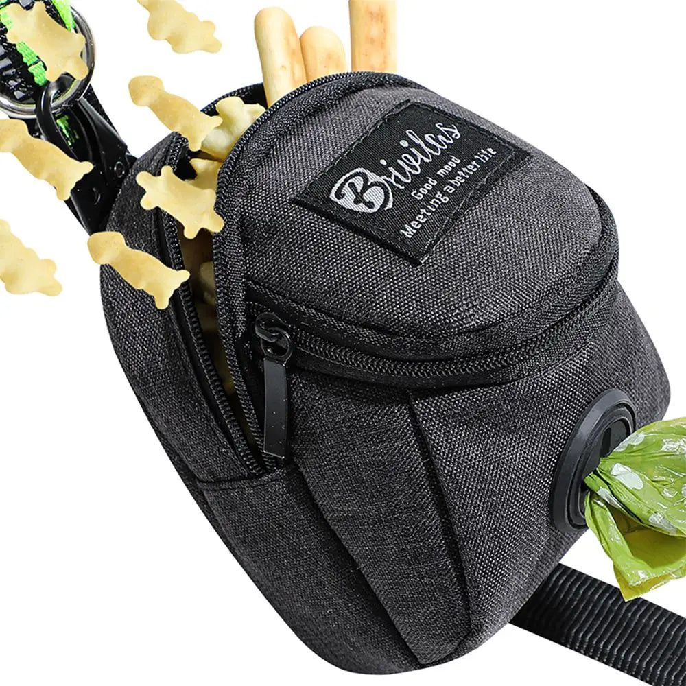 Pet Dog Treat Pouch Portable Multifunction Dog Training Bag Outdoor Travel Dog Poop Bag Dispenser Durable Pet Accessories
