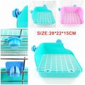 Hamster Pet Cat Rabbit Corner Toilet Litter Trays Clean Indoor Pets Litter Training Tray for Small Animals