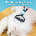 Pet Grooming Hair Removing Brush Comb Dog Cat Undercoat Brush Comb Rake Tool UK