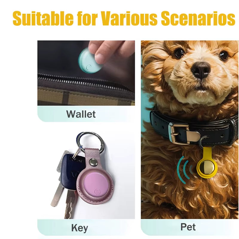 Smart Airtag Bluetooth GPS Tracker Work with Android&Ios System Air Tag Tracker Mini Locator Pet Key Finder