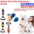 Pet Grooming Hair Removing Brush Comb Dog Cat Undercoat Brush Comb Rake Tool UK