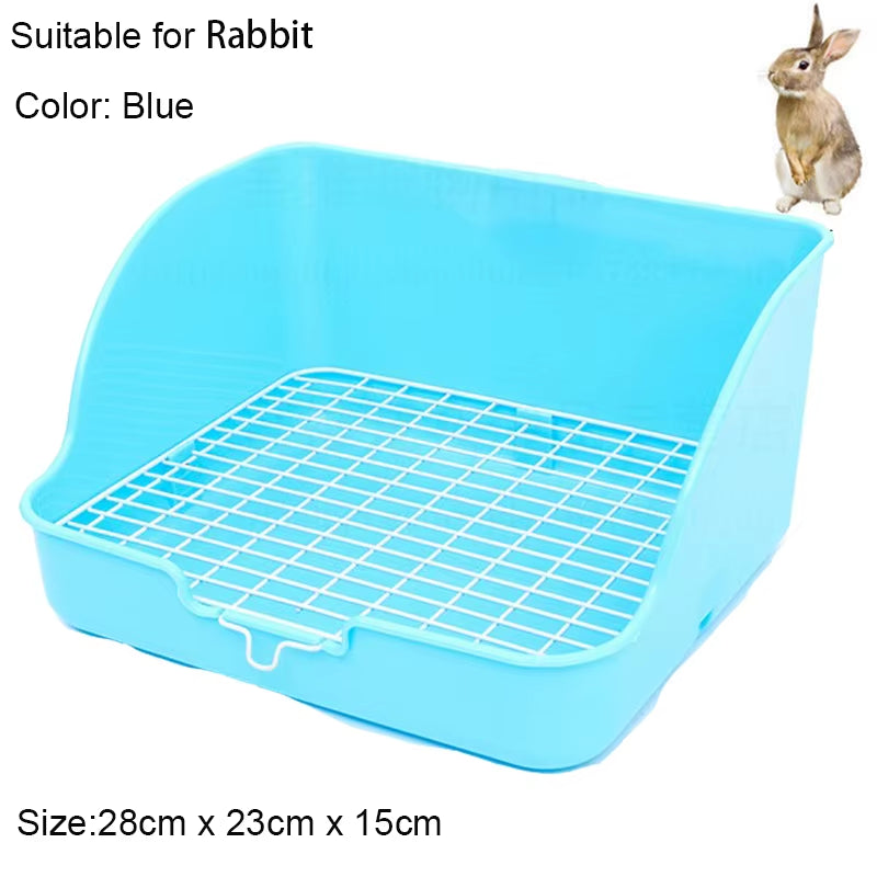 Hamster Pet Cat Rabbit Corner Toilet Litter Trays Clean Indoor Pets Litter Training Tray for Small Animals