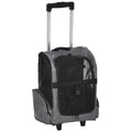 Pet Travel Backpack Bag Cat Puppy Dog Carrier W/ Trolley and Telescopic Wheel