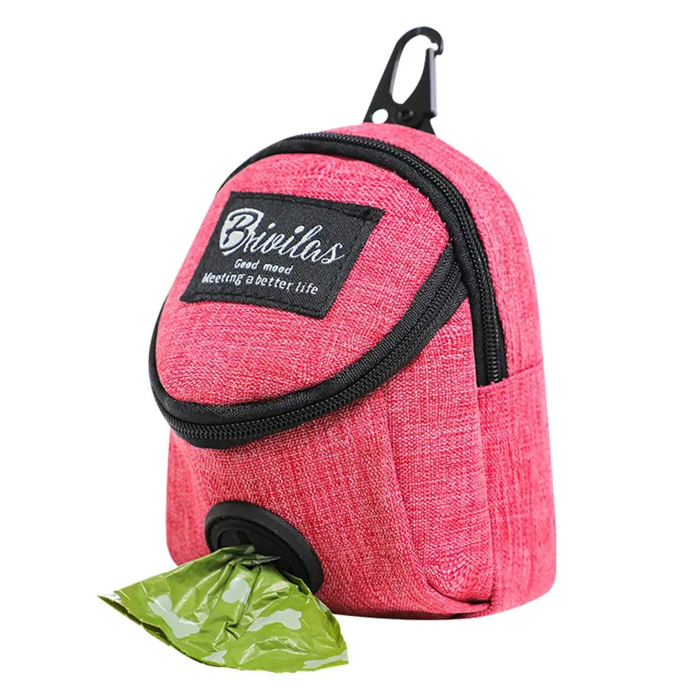 Pet Dog Treat Pouch Portable Multifunction Dog Training Bag Outdoor Travel Dog Poop Bag Dispenser Durable Pet Accessories