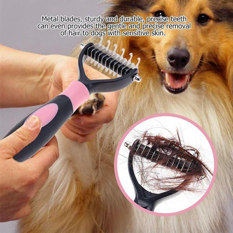 Pet Grooming Hair Removing Brush Comb Dog Cat Undercoat Brush Comb Rake Tool UK