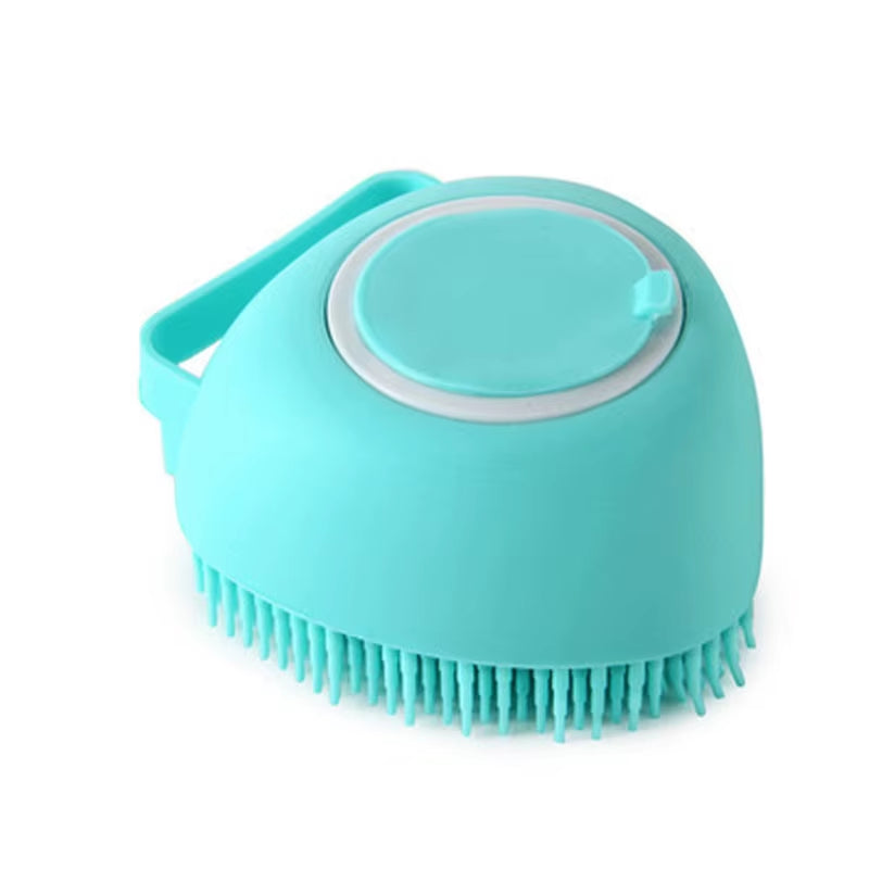 Bathroom Puppy Big Dog Cat Bath Massage Gloves Brush Soft Safety Silicone Pet Accessories for Dogs Cats Tools