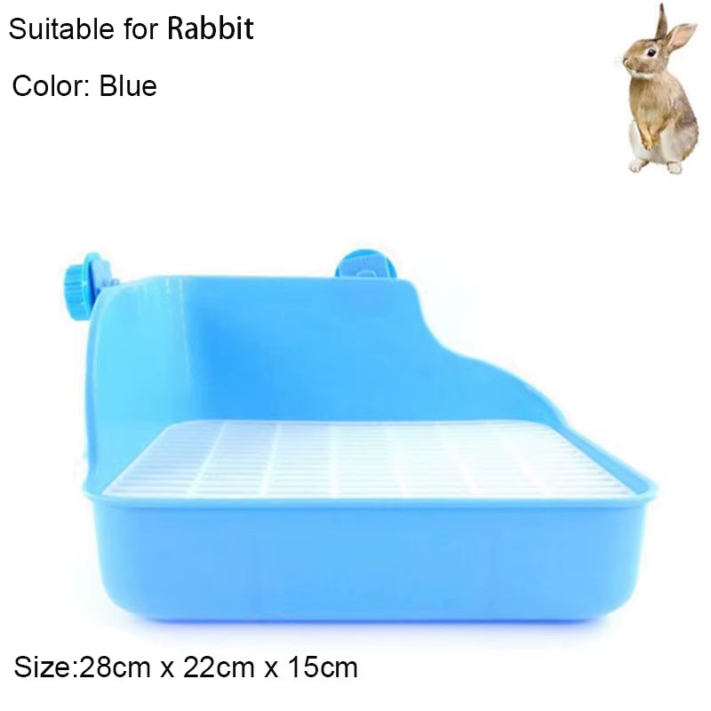 Hamster Pet Cat Rabbit Corner Toilet Litter Trays Clean Indoor Pets Litter Training Tray for Small Animals
