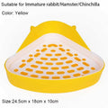 Hamster Pet Cat Rabbit Corner Toilet Litter Trays Clean Indoor Pets Litter Training Tray for Small Animals