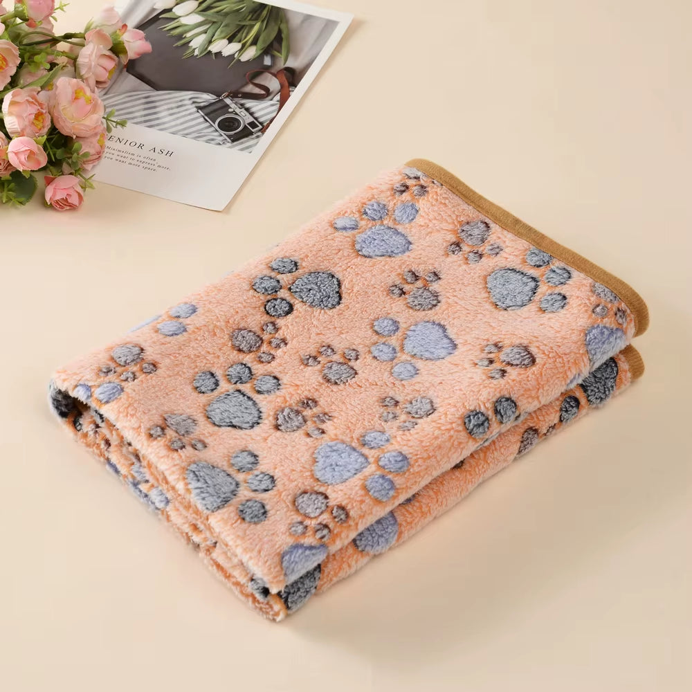 Soft Fluffy Cat Sleeping Blanket for Small Dogs Cats Mat Plush Thin Pet Cover Blanket Travel Comfortable Bed Mats Pet Supplies