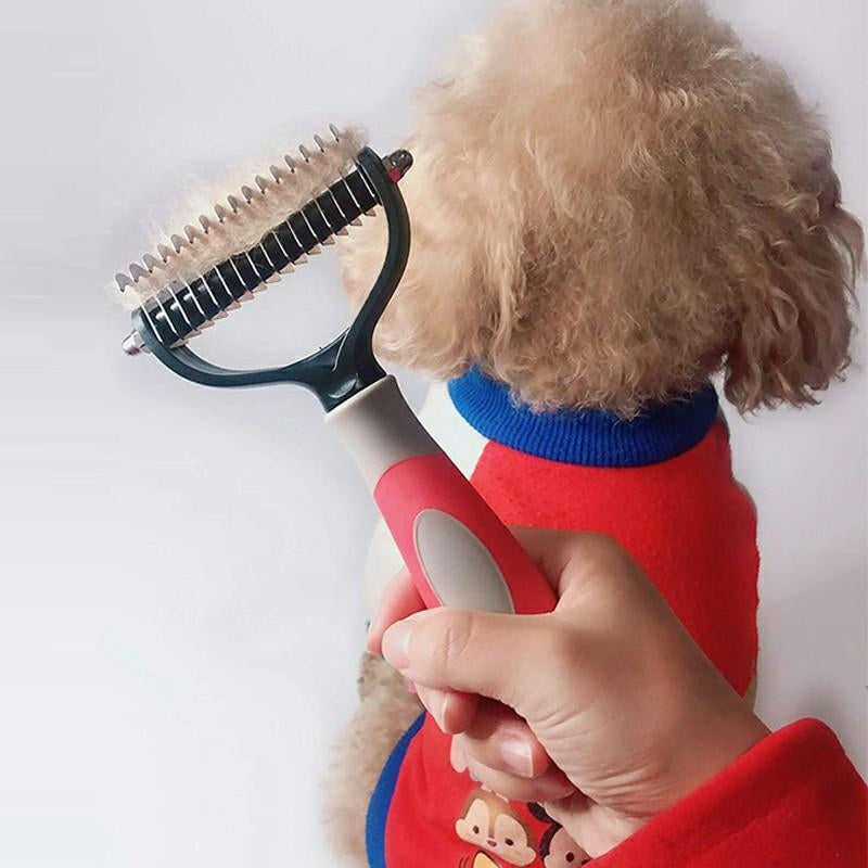 Pet Grooming Hair Removing Brush Comb Dog Cat Undercoat Brush Comb Rake Tool UK
