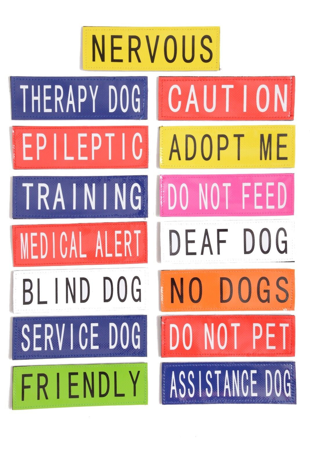 Tactical Power K-9 Adventure Dog Harness Warning Labels Canine Patches S M L XL
