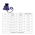 Purple Bow Dresses Dogs Collars and Harnesses with Leash XXS XL Pet Walking outside Pet Harness Vest Lead for Chihuahua Pugs