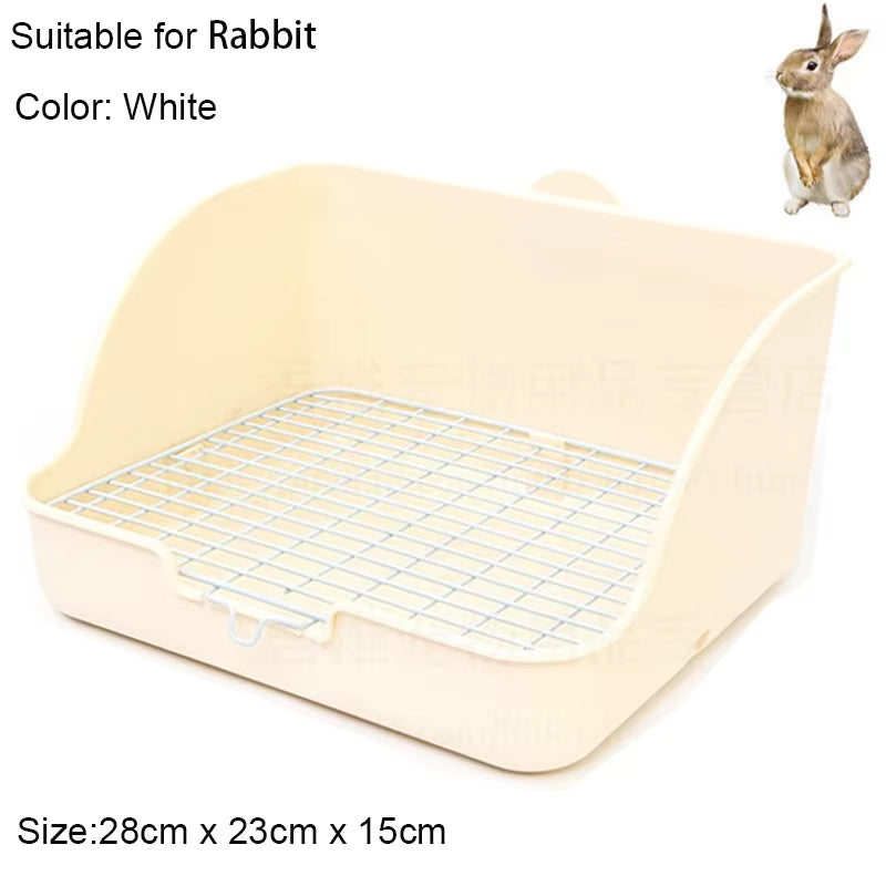 Hamster Pet Cat Rabbit Corner Toilet Litter Trays Clean Indoor Pets Litter Training Tray for Small Animals