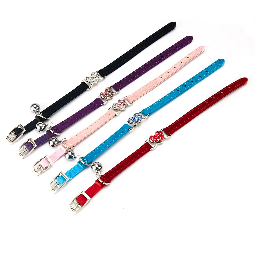 Cat Collar with Bell Collar for Cats Kitten Puppy Leash Collars for Cats Dog Chihuahua Pet Cat Collars Leashes Lead Pet Supplies