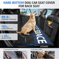 Back Seat Extender for Dogs - Large Space Car Seat Cover with Hard Bottom, Sturdy Hammock Supporting 181Kg, Easy to Install for Cars, Trucks, Suvs - Black