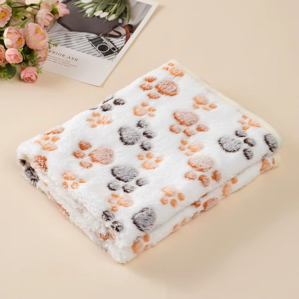 Soft Fluffy Cat Sleeping Blanket for Small Dogs Cats Mat Plush Thin Pet Cover Blanket Travel Comfortable Bed Mats Pet Supplies