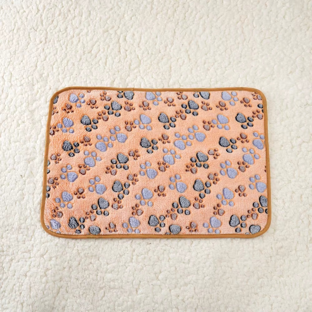 Soft Fluffy Cat Sleeping Blanket for Small Dogs Cats Mat Plush Thin Pet Cover Blanket Travel Comfortable Bed Mats Pet Supplies