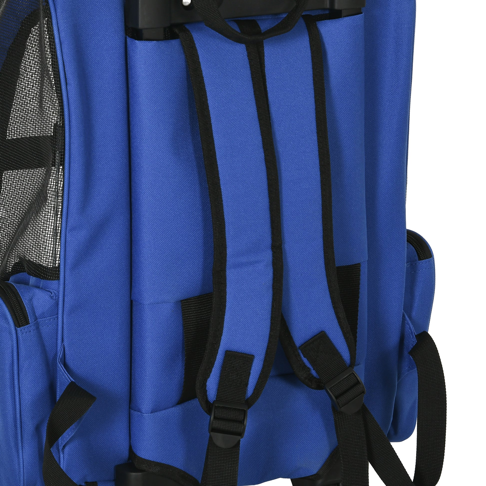 Pet Travel Backpack Bag Cat Puppy Dog Carrier W/ Trolley and Telescopic Wheel