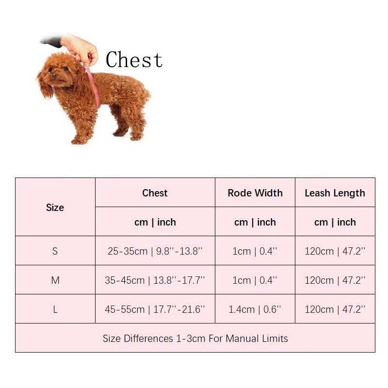Pink Stripe Dog Collars and Harnesses Cotton Bows Girl Boy Pet Leash Set Outdoor Walking for Pitbull Chihuahua S M Accessories