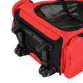 Pet Travel Backpack Bag Cat Puppy Dog Carrier W/ Trolley and Telescopic Wheel