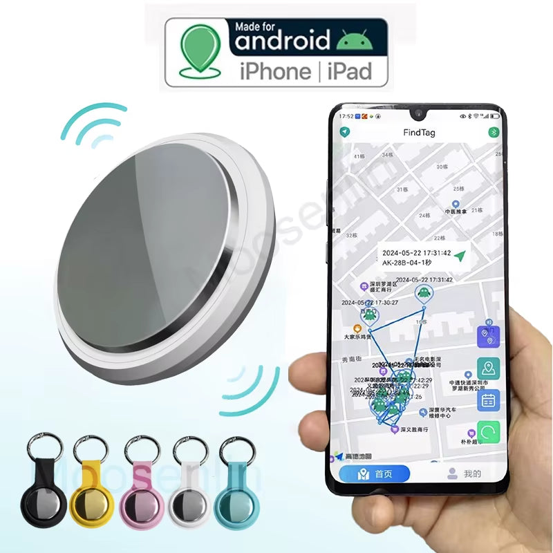 Smart Airtag Bluetooth GPS Tracker Work with Android&Ios System Air Tag Tracker Mini Locator Pet Key Finder