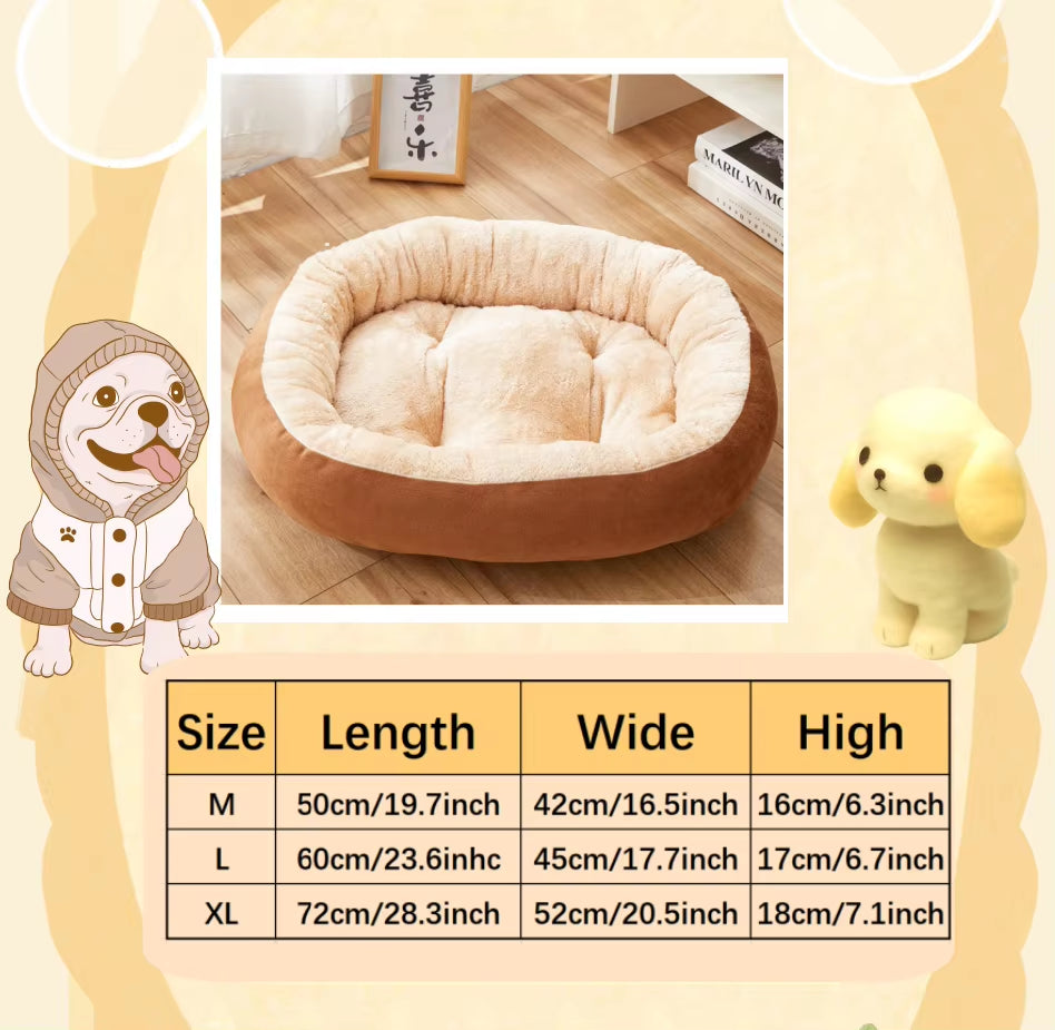 Kennel Warm Cat Kennel Thickened Oval Pet Kennel Dog Bed Dog Mat Pet Bed Pet Supplies